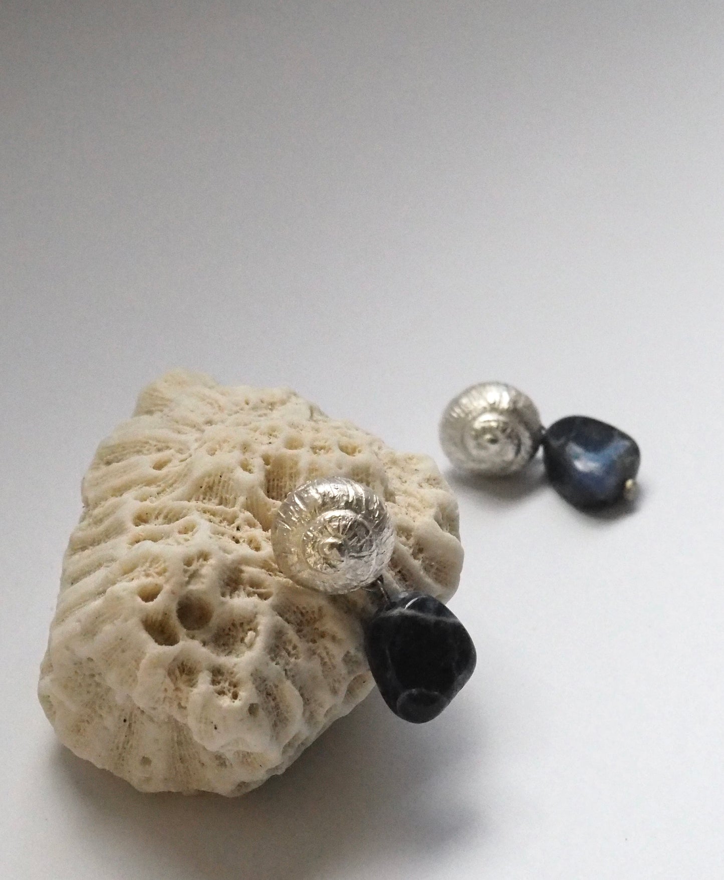 Pendientes Mincha azul