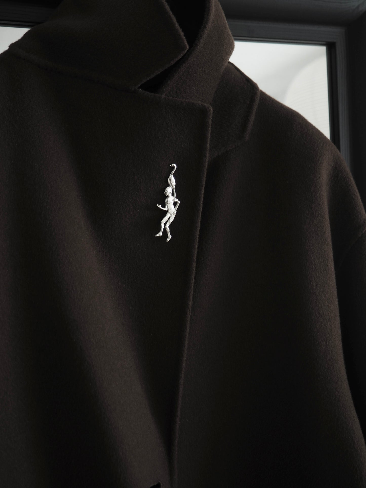 Pendiente/ Broche Pájaros en la Cabeza