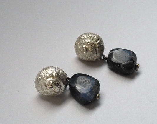 Pendientes Mincha azul